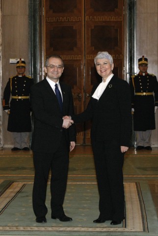 Întrevederea primului-ministru Emil Boc cu preşedintele Guvernului Republicii Croaţiei, Jadranka Kosor